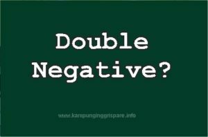 kalimat double negative