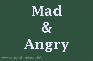 perbedaan mad dan angry
