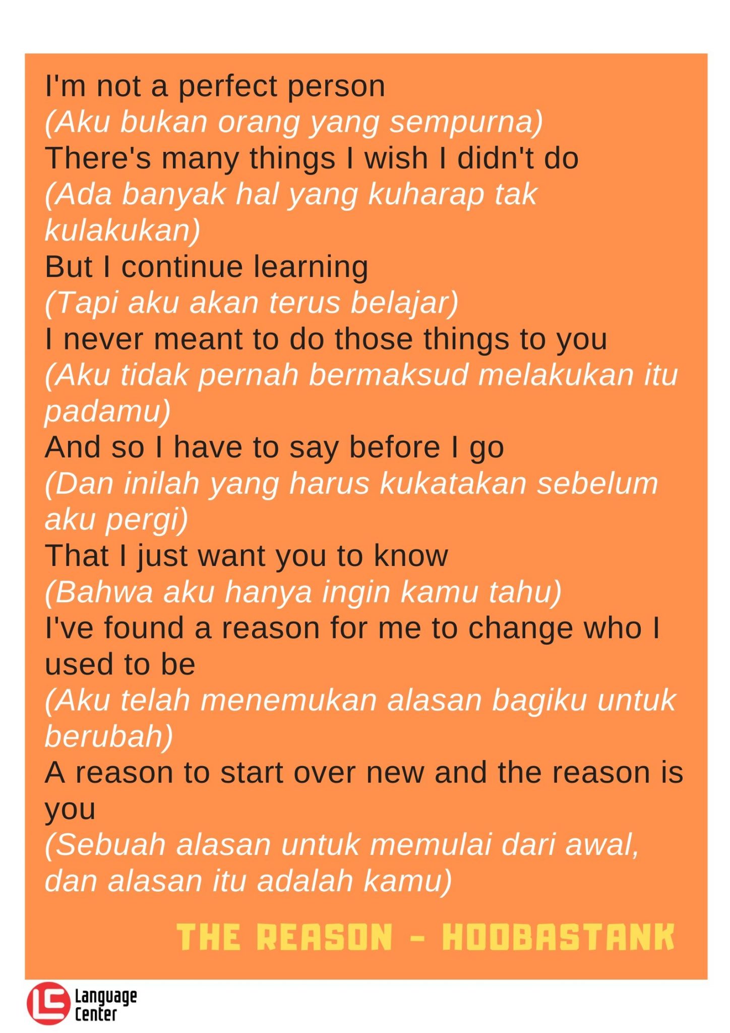 20 Rekomendasi Lagu Untuk Belajar Bahasa Inggris - Kampung Inggris LC Pare